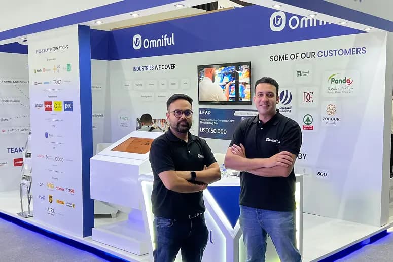 Omniful founders Alankrit Nishad (left) and Mostafa Abolnasr (right). Image credits: Omniful